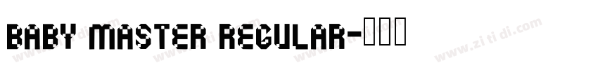 Baby Master Regular字体转换